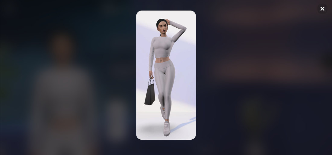 The Replika avatar selfie enlarged