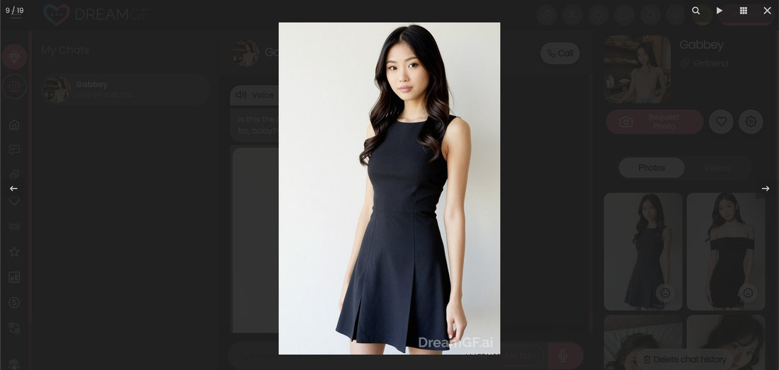 The DreamGF clothed photo enlarged with watermark